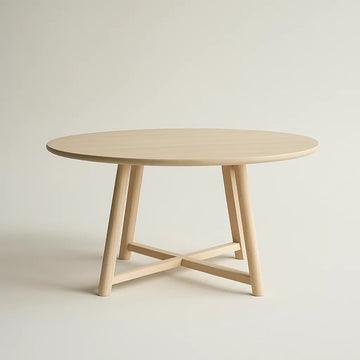 Scandinavian Round Dining Table Inspires Tranquil Living