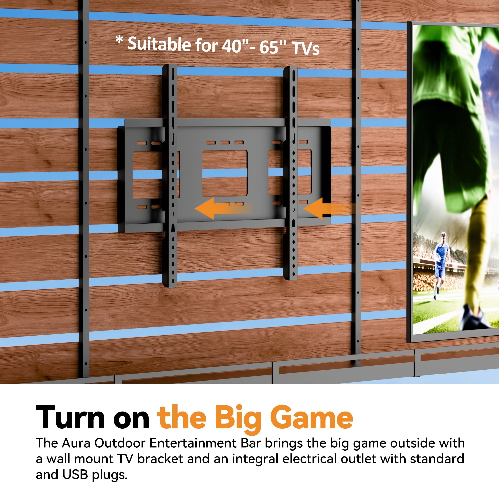 Mazonvintage Shade Cedar Wood Entertainment Gazebo with Mazonvintage Roof, Grill Bar Center, Shelves, TV Mount & Power Strip for Patio or Garden
