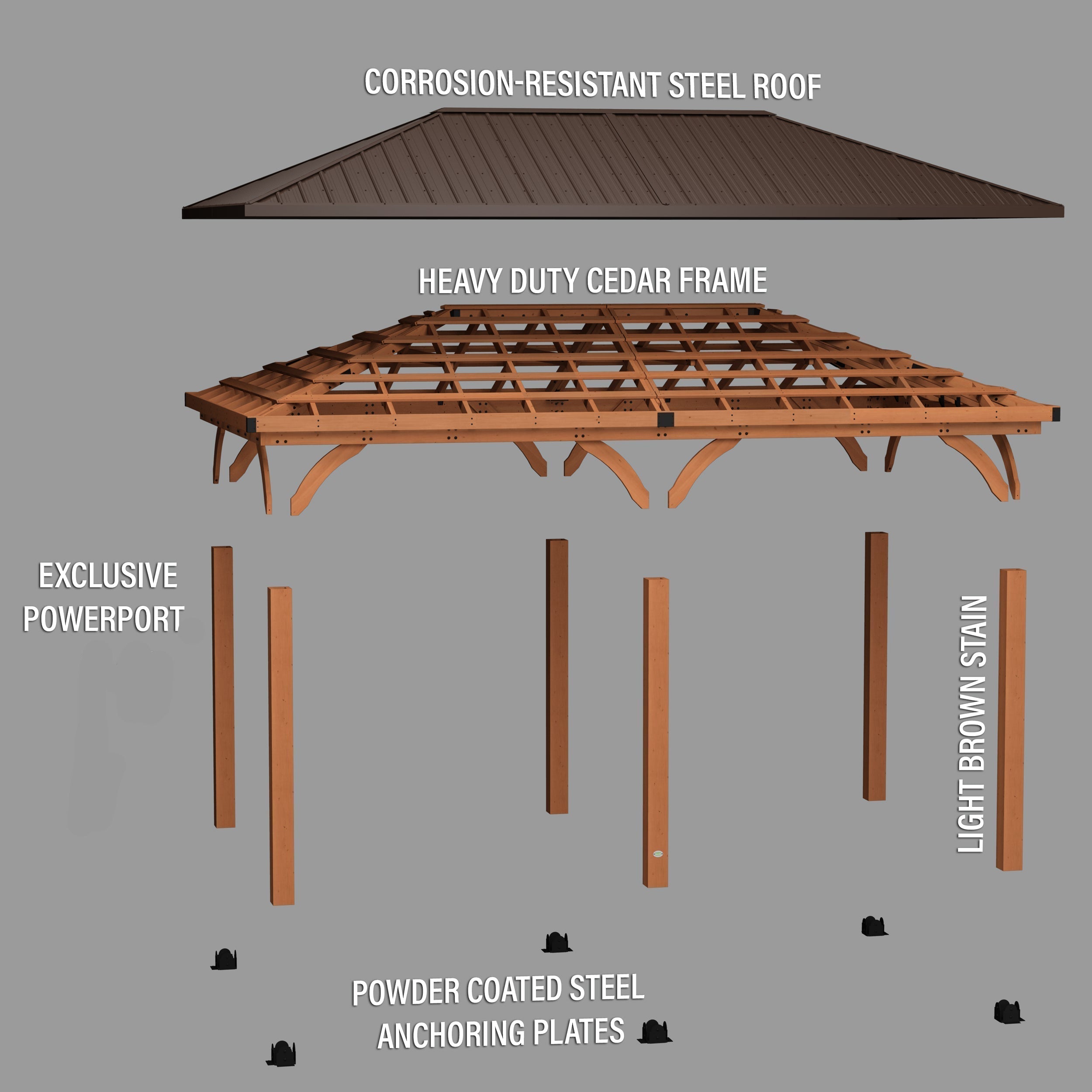20x12 Barrington Gazebo/Carport