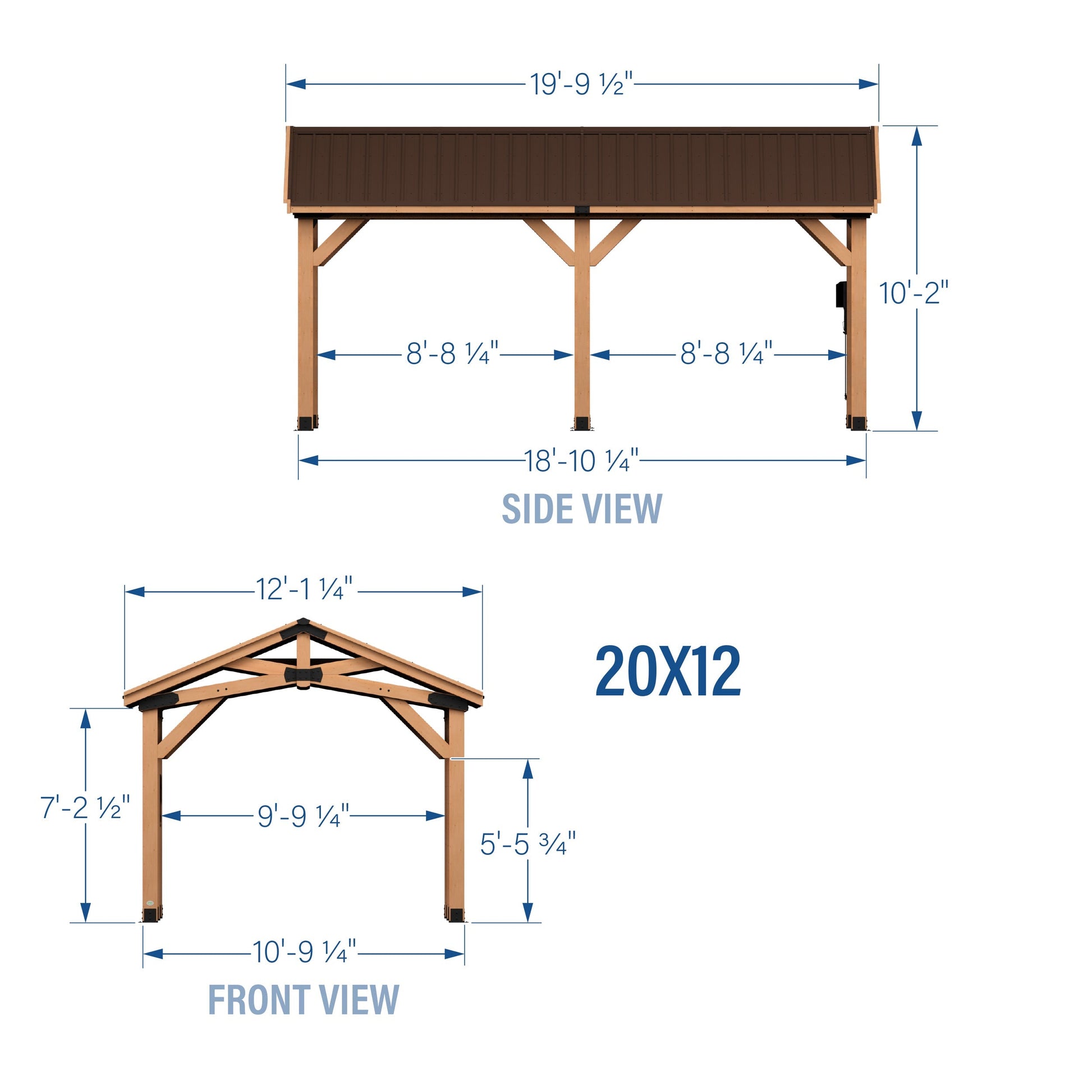 20x12 Norwood Carport/Gazebo