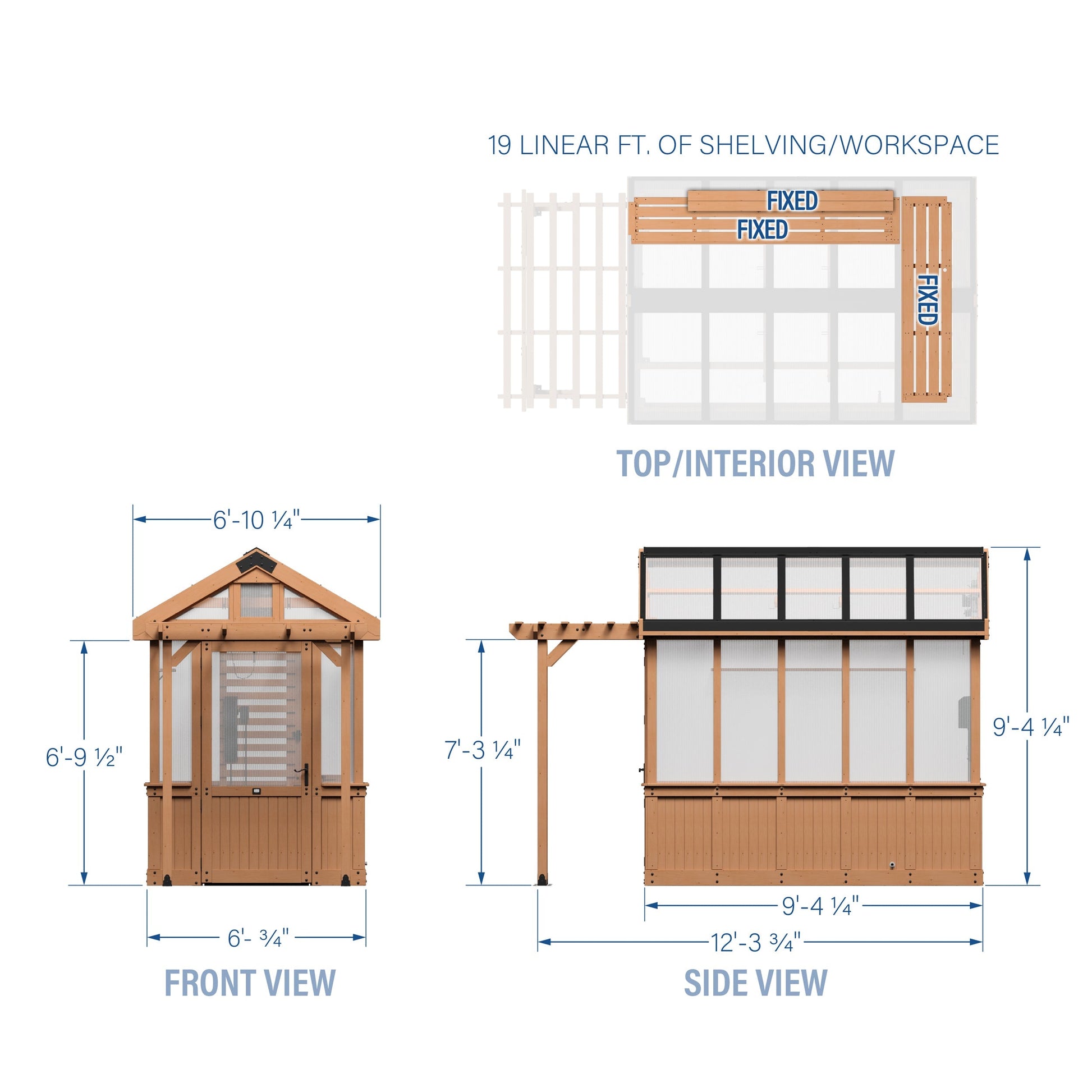 9x6 Bellerose Greenhouse