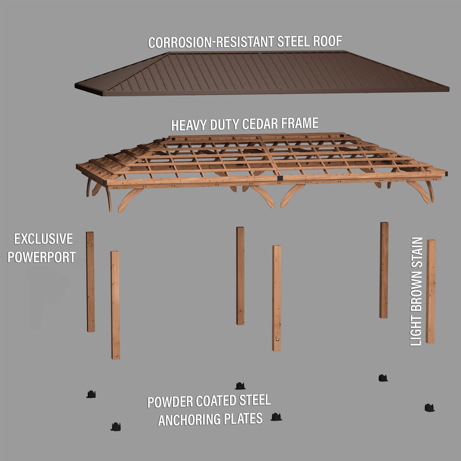 24x12 Barrington Carport/Gazebo