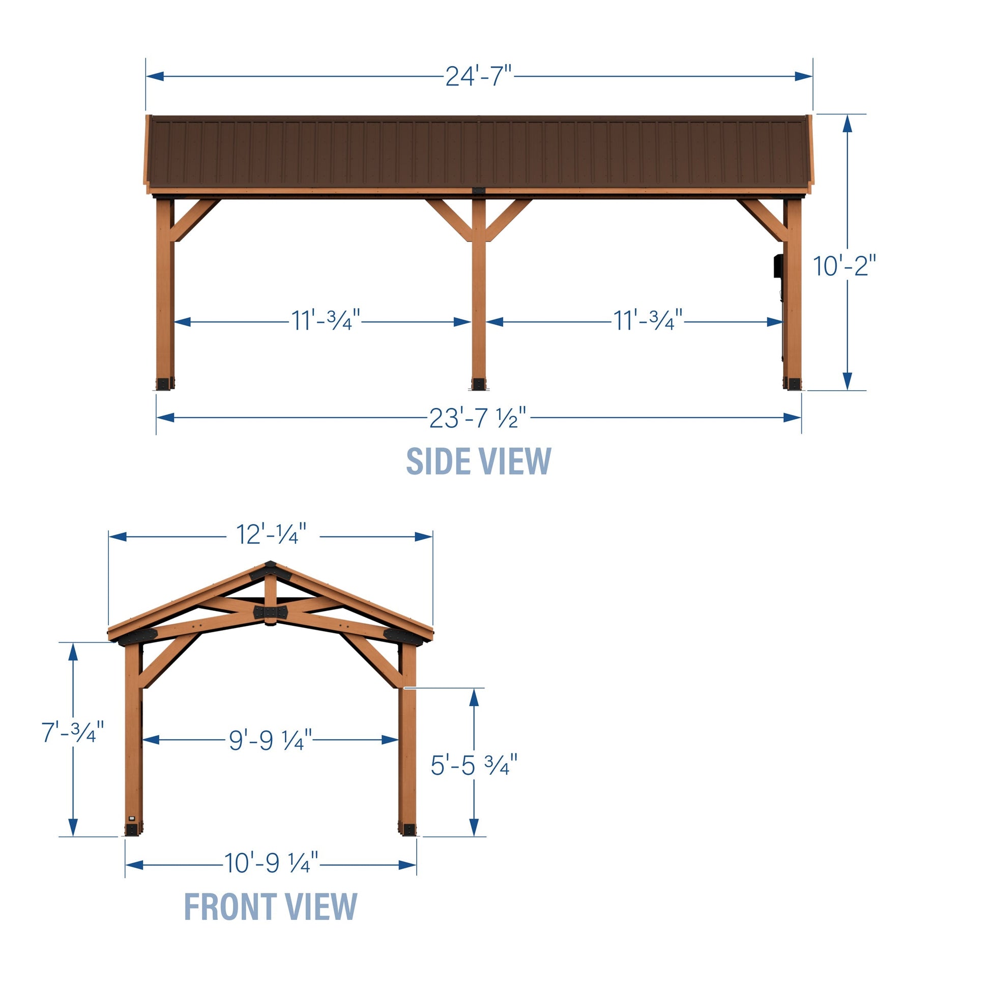 24x12 Norwood Carport/Gazebo
