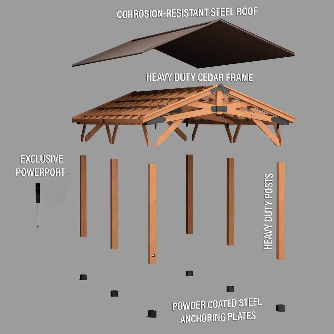 24x12 Norwood Carport/Gazebo