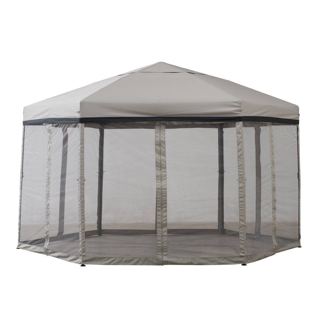 Mazonvintage 11x11 Hexagon Pop Up Gazebo with Netting