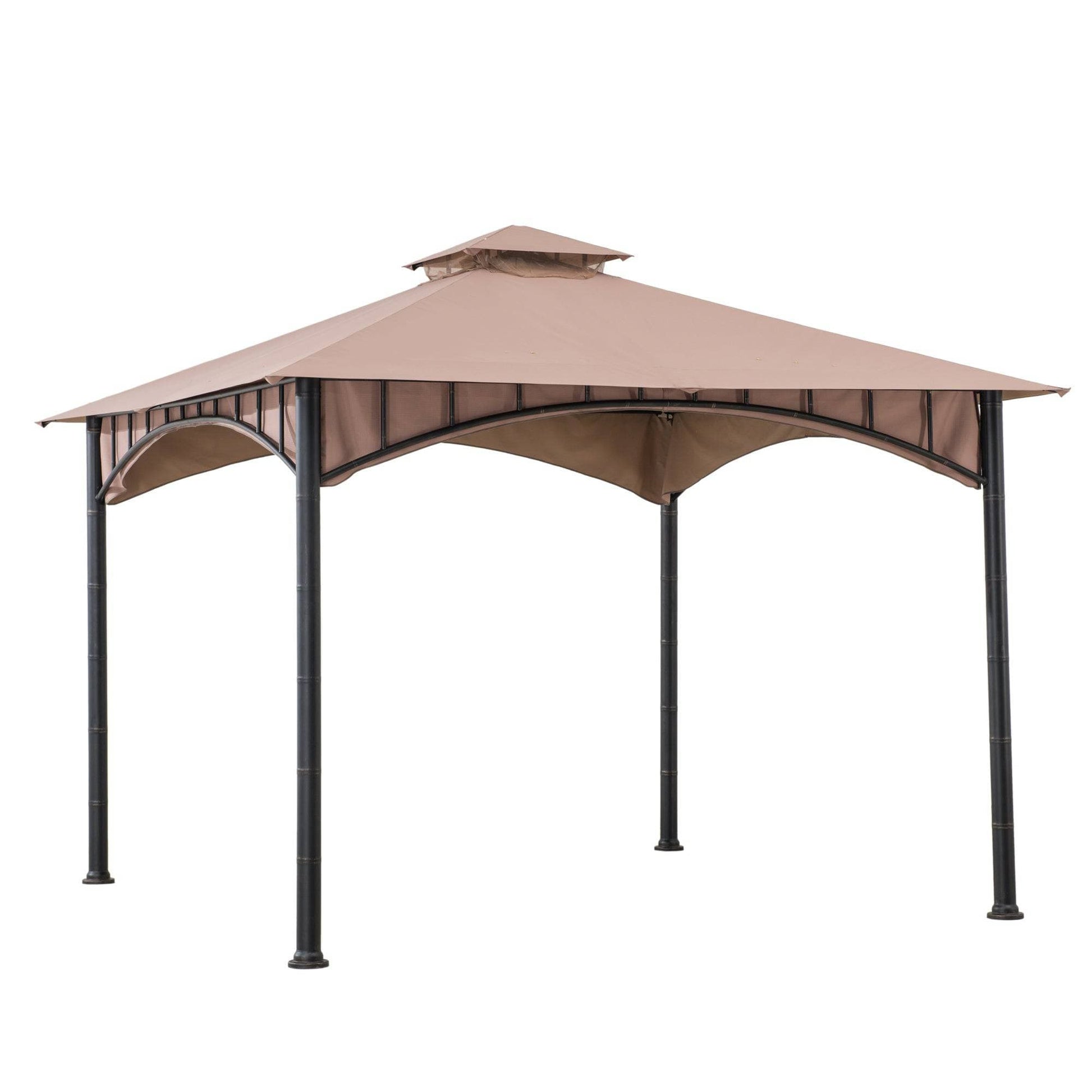 Mazonvintage 11x11 Canopy Gazebo with Bamboo Look Steel Frame
