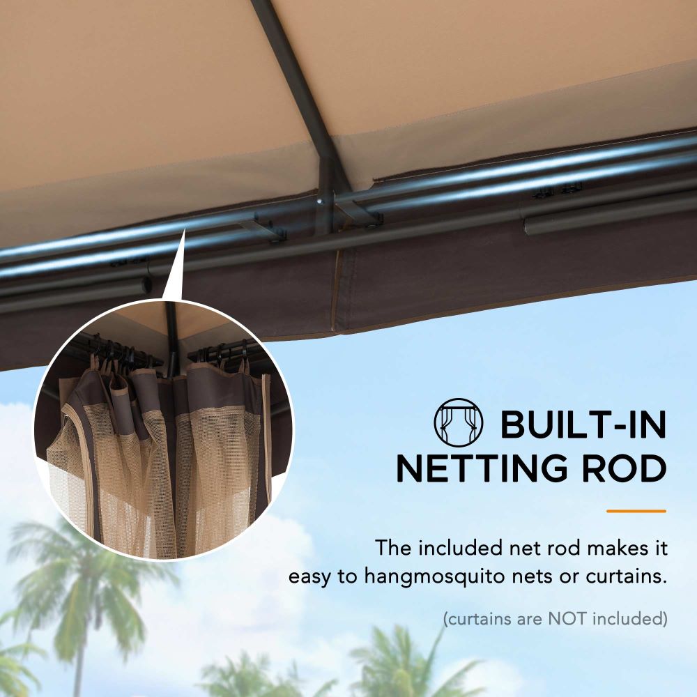 Mazonvintage 10x13 Outdoor Canopy Gazebo with Netting