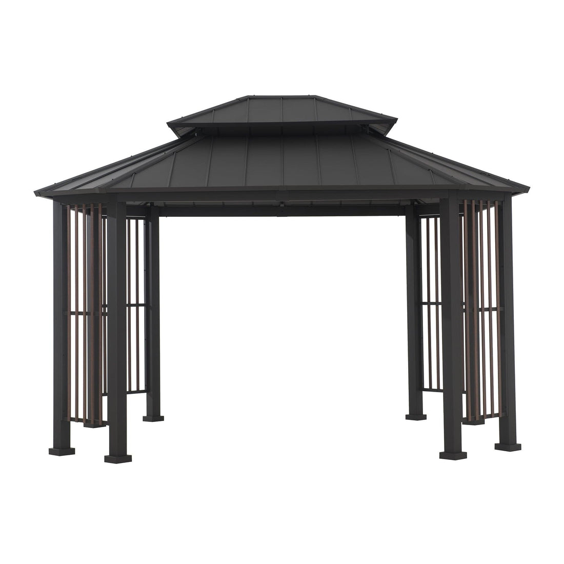 Mazonvintage 11x13 Octagon Gazebo with Steel Roof and Ceiling Hook