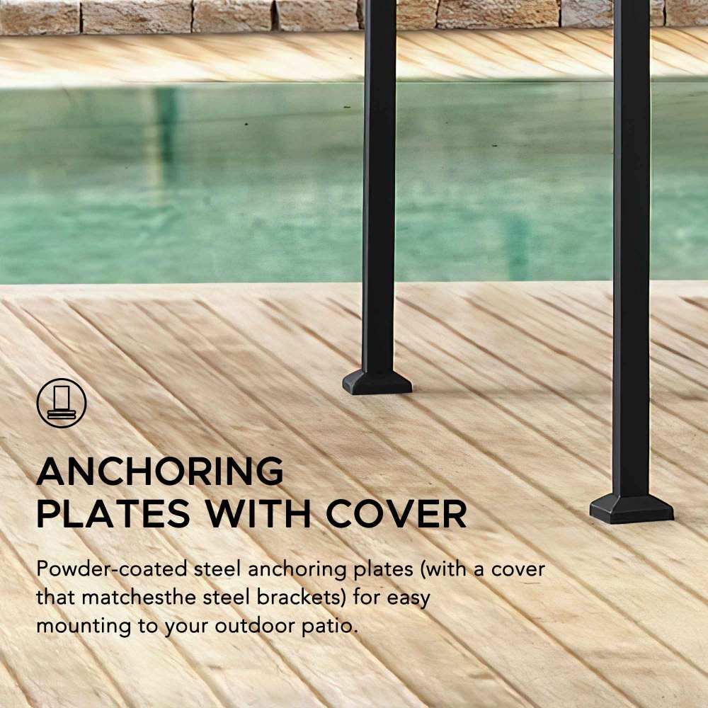 Mazonvintage 5x8 BBQ Grill Gazebo with Bar Shelves and Hooks