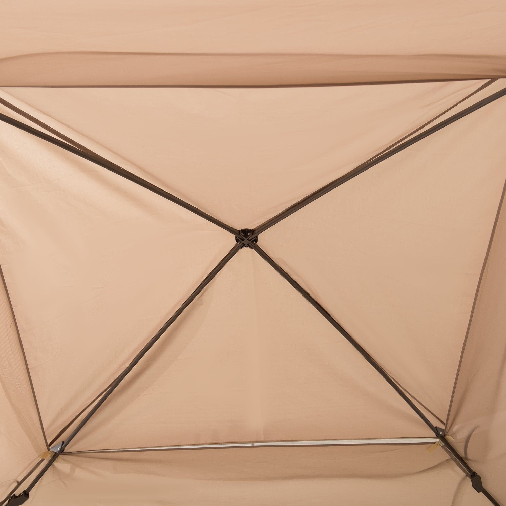 Mazonvintage 11x11 Pop Up Gazebo Tent with Netting and Carry Bag - Khaki