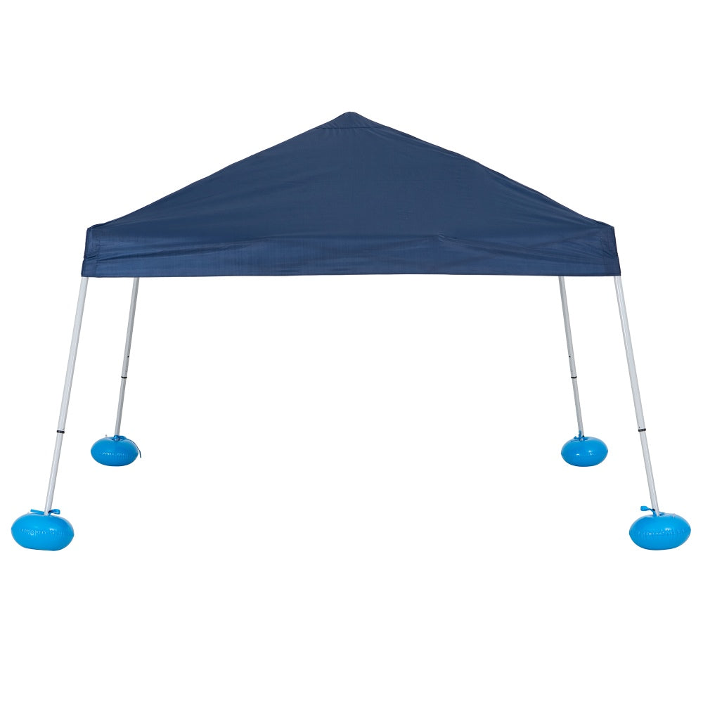 Mazonvintage 10x10 Floating Pool Gazebo with PVC Floats and Carry Bag - Navy