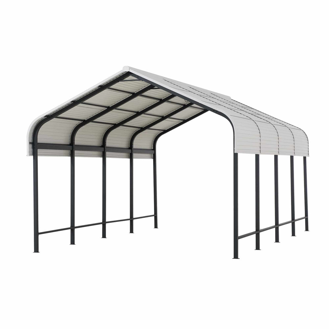 Mazonvintage 12x20 Heavy Duty Metal Carport Gazebo with Ceiling Hook