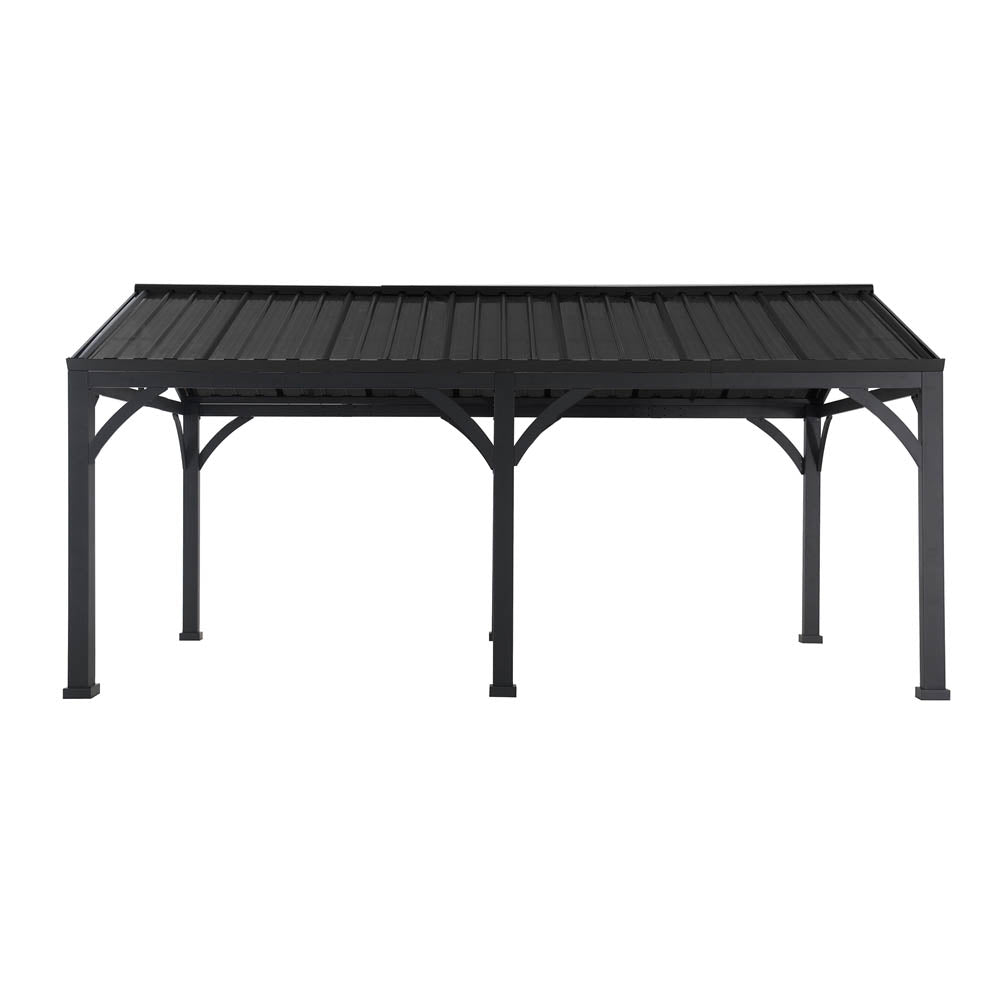 Mazonvintage 20x14 Steel Carport Sturdy Gazebo with 2 Ceiling Hooks