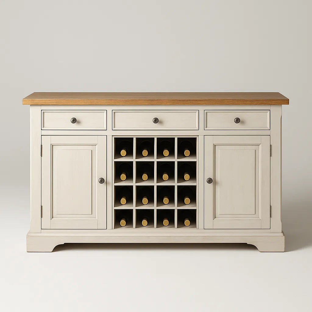 Buffet Wine Cabinet Enhances Refined Interior