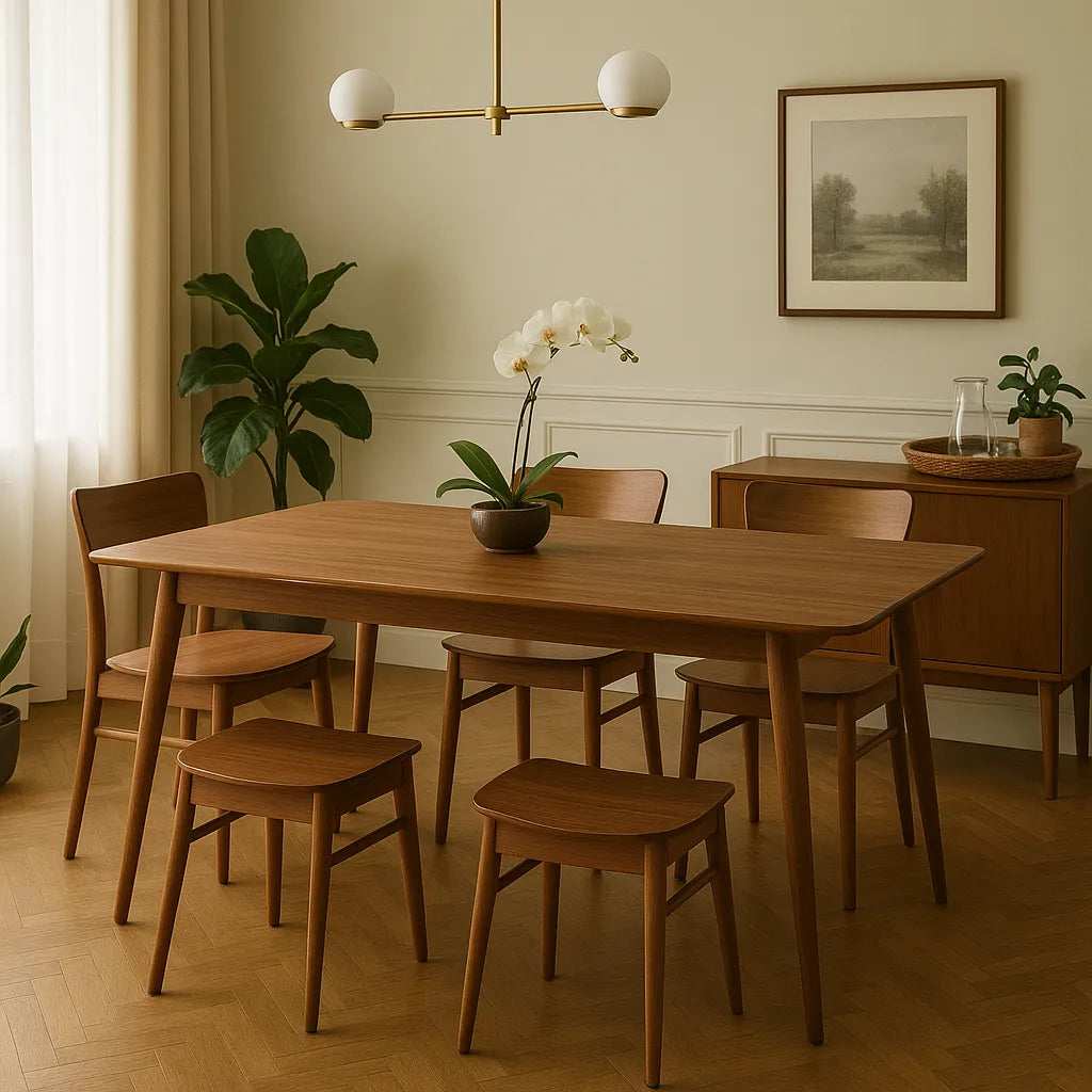 Mid Century Dining Table Enrich Timeless Interior