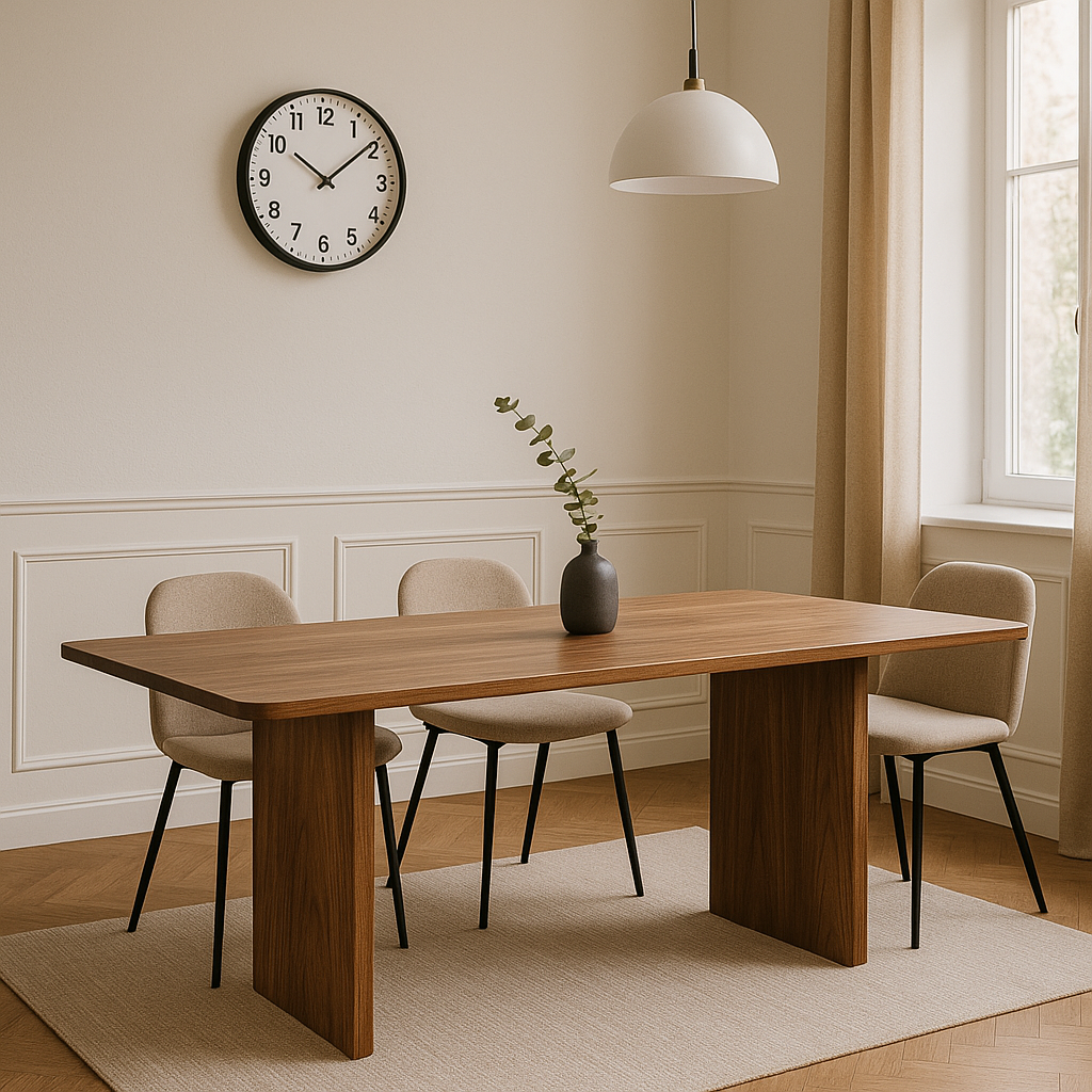 Modern Rectangular Dining Table Enhances Dining Experience