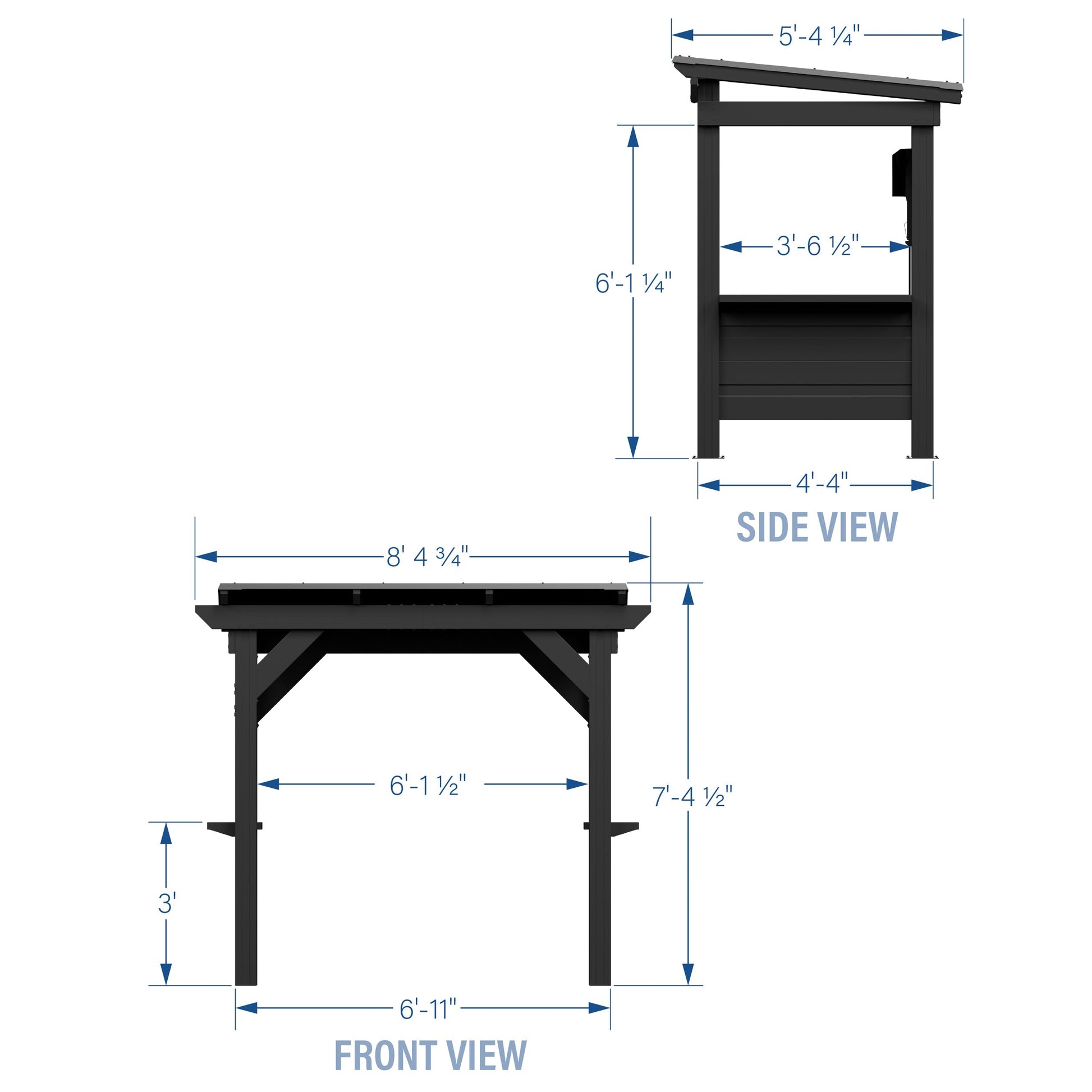 Rockport Steel Grill Gazebo