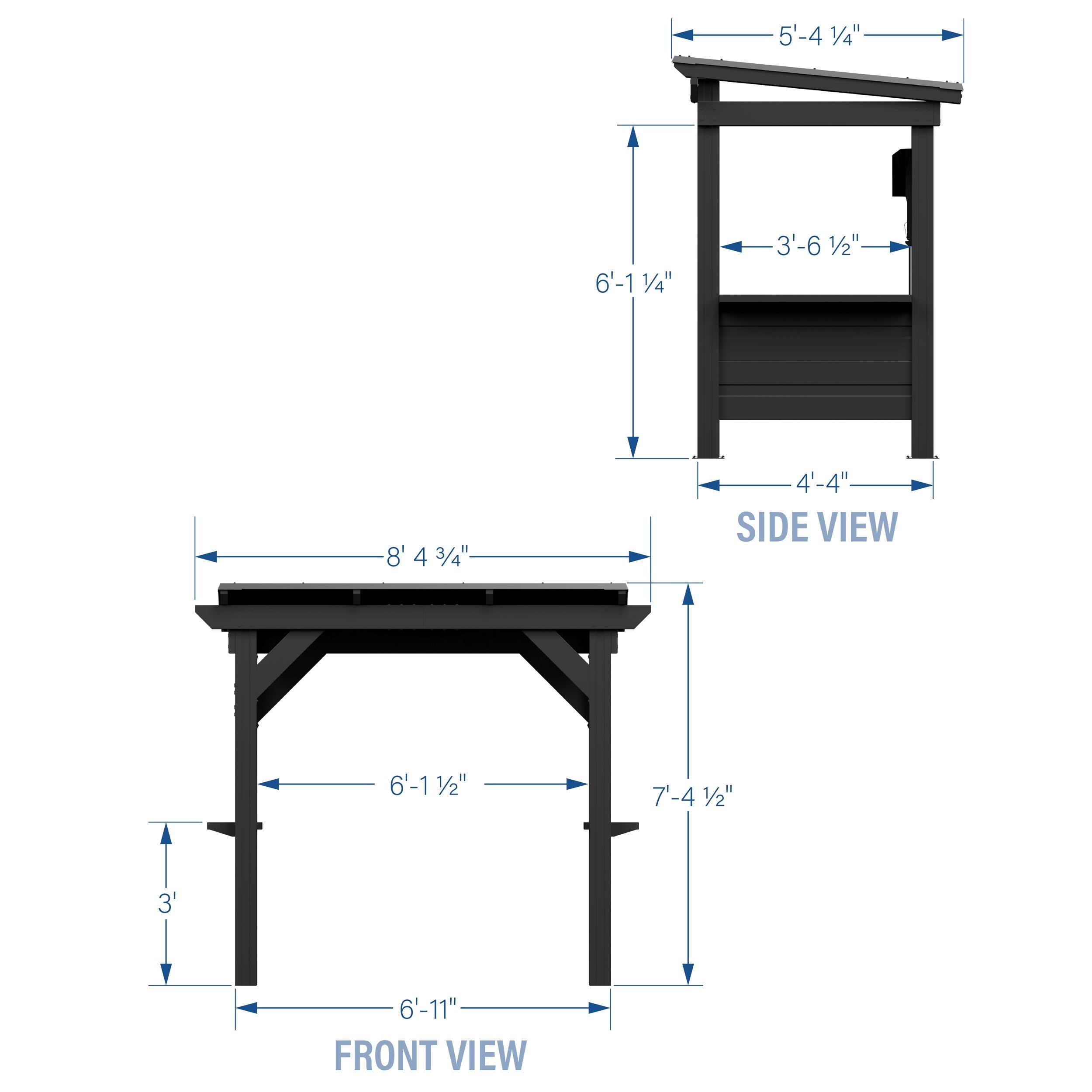 Rockport Steel Grill Gazebo