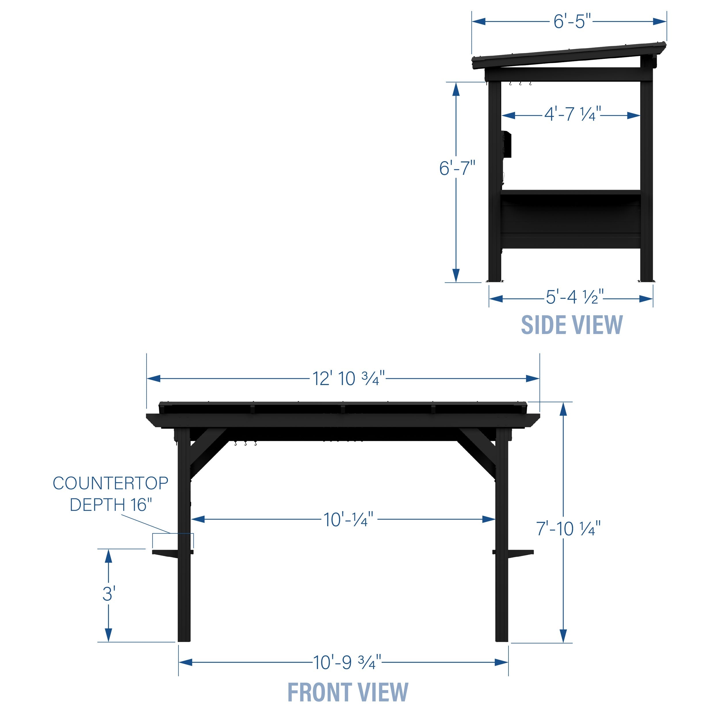 Rockport XL Steel Grill Gazebo