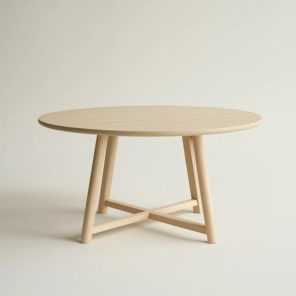 Scandinavian Round Dining Table Inspires Tranquil Living