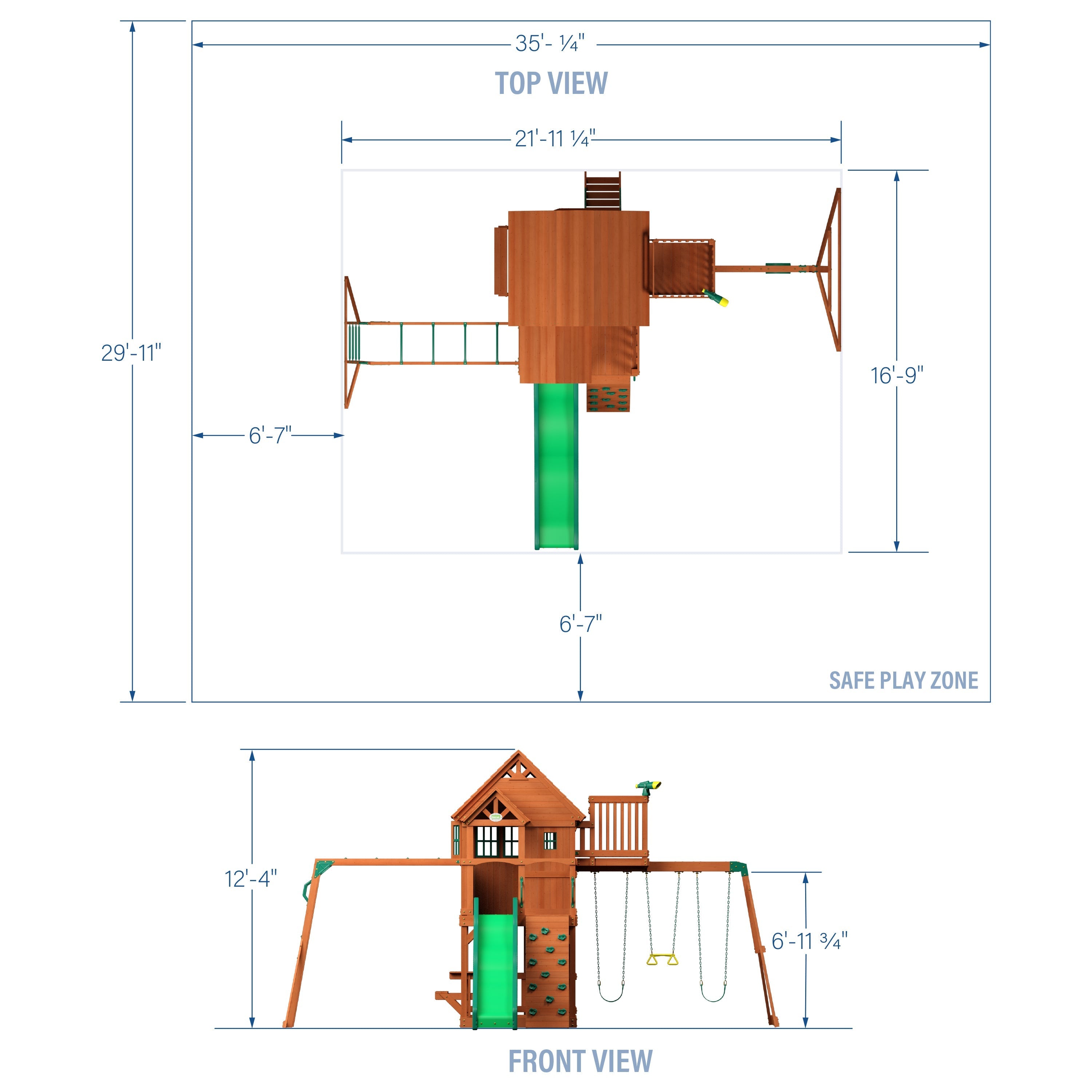 Skyfort II Swing Set