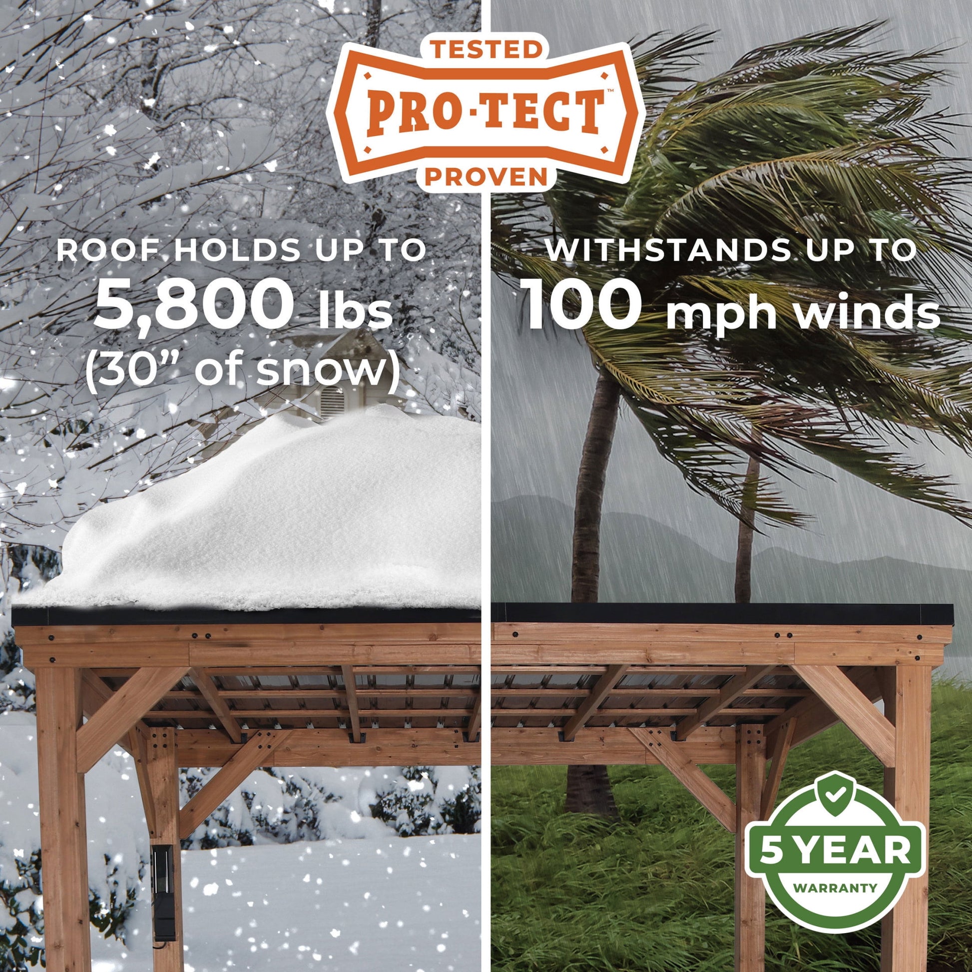 MazonvintageArcadia 12'x9.5' Cedar Wood Gazebo, Galvanized Steel Roof, PowerPort