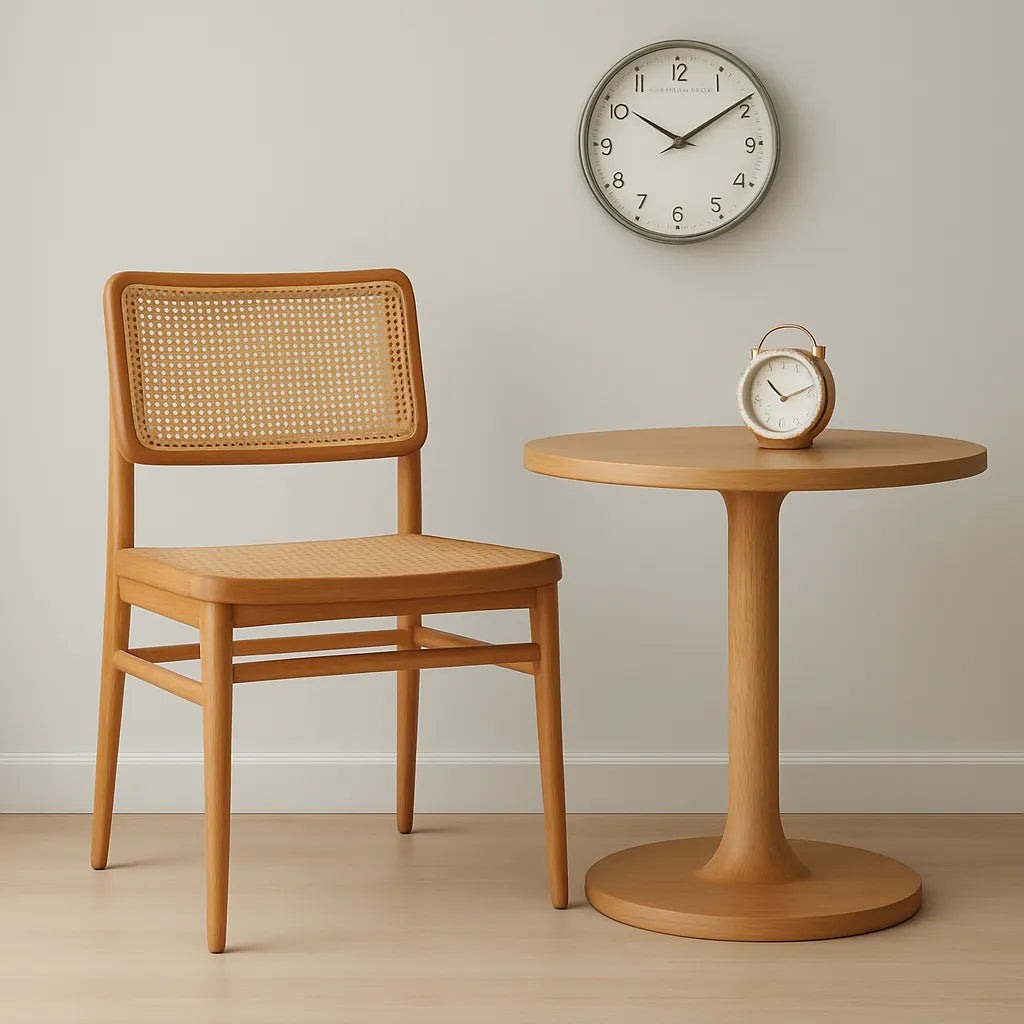 Cane Back Dining Chair Style Perfecting Light-Filled Interiors