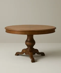 Classic Round Dining Table Elevates Traditional Charm