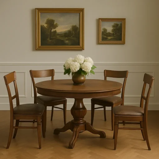 Classic Round Dining Table Elevates Traditional Charm - Image 2