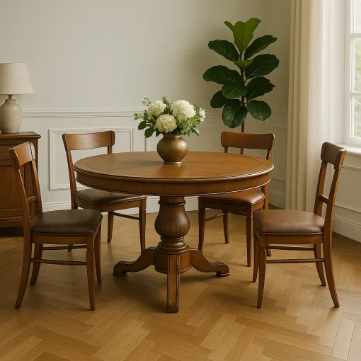 Classic Round Dining Table Elevates Traditional Charm - Image 3