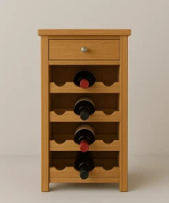 Compact Wine Cabinet Maximizes Space Elegantly