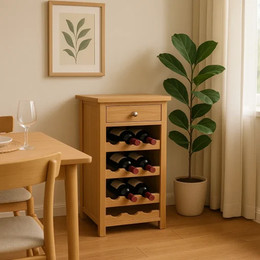 Compact Wine Cabinet Maximizes Space Elegantly - Image 4