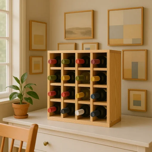 Countertop Wine Rack Maximizes Compact Storage - Image 4