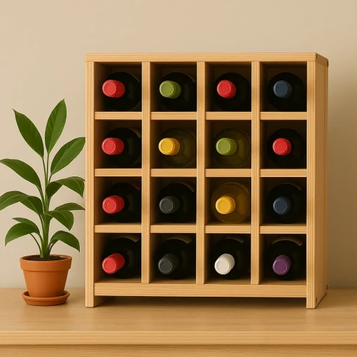 Countertop Wine Rack Maximizes Compact Storage - Image 3