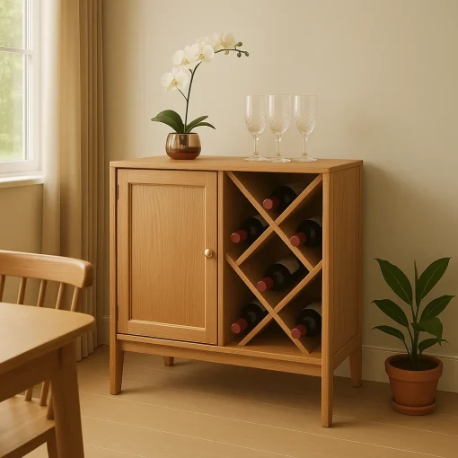 Diamond Wine Cabinet Elevates Bottle Storage Elegance - Image 3
