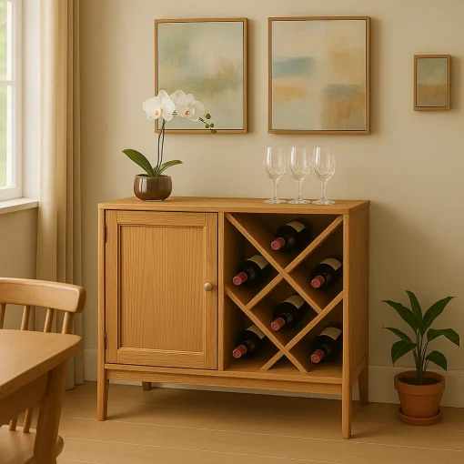 Diamond Wine Cabinet Elevates Bottle Storage Elegance - Image 4