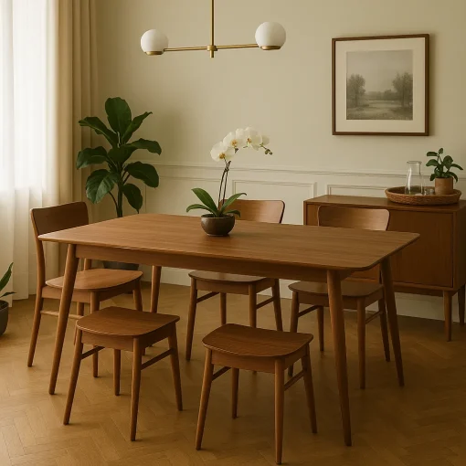 Mid Century Dining Table Enriches Timeless Interiors - Image 2