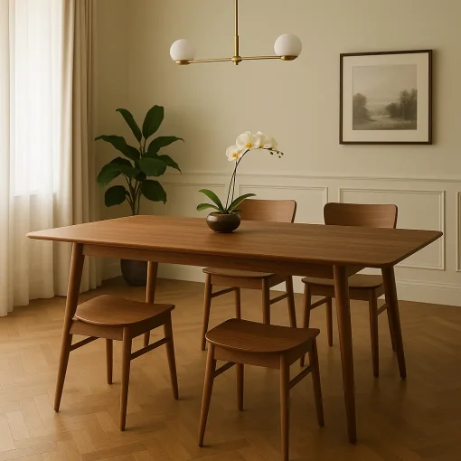 Mid Century Dining Table Enriches Timeless Interiors - Image 4