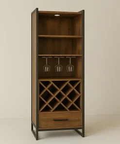 Modern Wine Cabinet Organizes Effortlessly