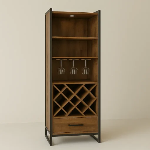 Modern Wine Cabinet Organizes Effortlessly
