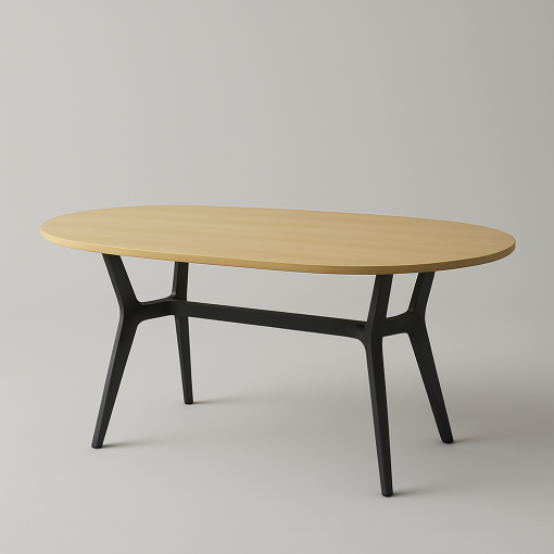 Oval Modern Dining Table Defines Contemporary Dining