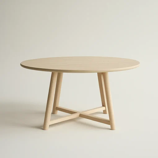 Scandinavian Round Dining Table Inspires Tranquil Living