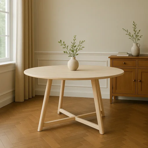 Scandinavian Round Dining Table Inspires Tranquil Living - Image 4