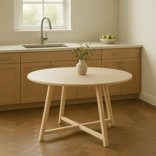 Scandinavian Round Dining Table Inspires Tranquil Living - Image 3