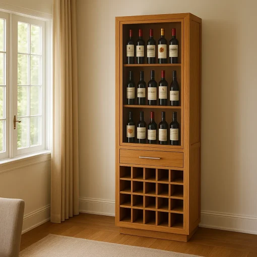 Tall Wine Cabinet Showcases and Stores Beautifully - Image 2