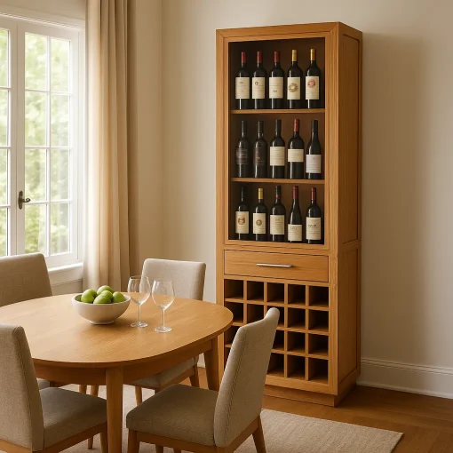 Tall Wine Cabinet Showcases and Stores Beautifully - Image 3