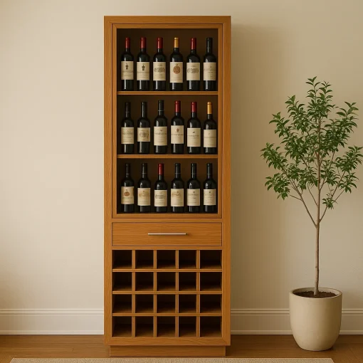 Tall Wine Cabinet Showcases and Stores Beautifully - Image 4