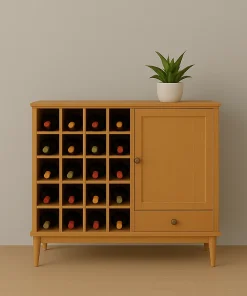 Wine Sideboard Cabinet Merges Display Function