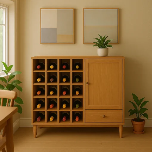 Wine Sideboard Cabinet Merges Display Function - Image 2