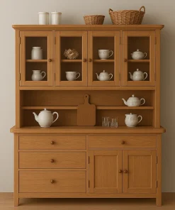 Hutch Kitchen Cabinet Timeless Storage Display Solution